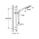 Grohe Rainshower Solo 150 zestaw prysznicowy 27273001