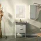 Krofam Vibe szafka podumywalkowa 60 cm biało-szara 146-0001
