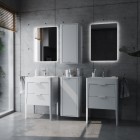 Krofam Vibe szafka podumywalkowa 60 cm biało-szara 146-0001