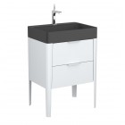 Krofam Vibe szafka podumywalkowa 60 cm biało-szara 146-0001