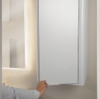 Krofam Vibe szafka wisząca 40 cm biało-szara półmat 146-0003