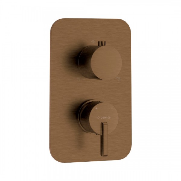 Deante Silia bateria wannowo-prysznicowa podtynkowa brąz szczotkowany BXY_CQSM