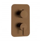 Deante Silia bateria wannowo-prysznicowa podtynkowa brąz szczotkowany BXY_CQSM