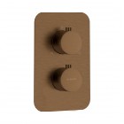 Deante Box bateria wannowo-prysznicowa podtynkowa termostatyczna brąz szczotkowany BXY_CEBT