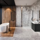 Deante Silia grzejnik łazienkowy 121x50 cm czarny mat AGI_NG41