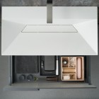 Krofam Edge umywalka meblowa 70x45,9 cm biało-szara 138-0502