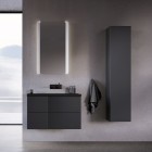 Krofam Edge szafka 160 boczna wisząca antracyt półmat 138-0003