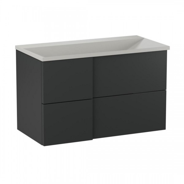 Krofam Edge szafka podumywalkowa 90 cm wisząca antracyt półmat 138-0002