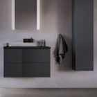 Krofam Edge szafka podumywalkowa 90 cm wisząca antracyt półmat 138-0002