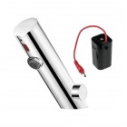 Deante Sense bateria elektroniczna umywalkowa z regulacją temperatury 4xAA stal polerowana BQR_P29R