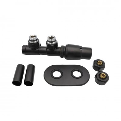 Deante zestaw termostatyczny zintegrowany grzejnikowy prawy czarny mat AGI_NZP1