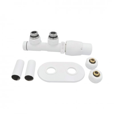 Deante zestaw termostatyczny zintegrowany grzejnikowy prawy biały mat AGI_AZP1