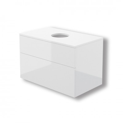 Deante Prizma szafka podumywalkowa 80 cm z blatem biały połysk SDI_6B81