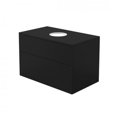 Deante Prizma szafka podumywalkowa 80 cm z blatem czarny mat SDI_NB81