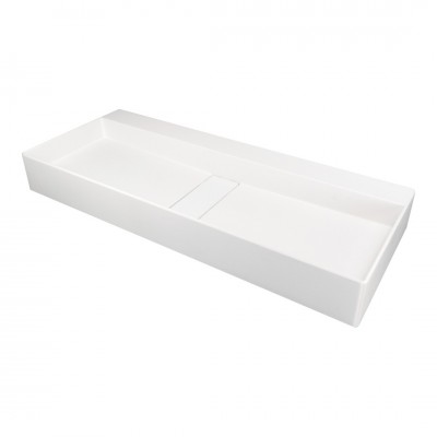 Deante Blur umywalka nablatowa 80x40 cm prostokątna alabaster CQB_AU8S