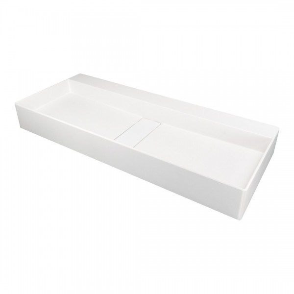 Deante Blur umywalka nablatowa 80x40 cm prostokątna alabaster CQB_AU8S