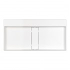 Deante Blur umywalka nablatowa 80x40 cm prostokątna alabaster CQB_AU8S