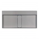 Deante Blur umywalka nablatowa 80x40 cm prostokątna szary metalik CQB_SU8S