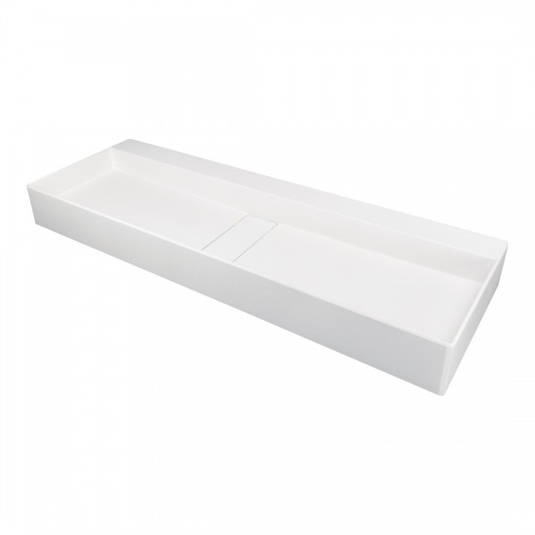 Deante Blur umywalka nablatowa 100x40 cm prostokątna alabaster CQB_AU1S