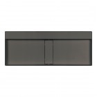 Deante Blur umywalka nablatowa 100x40 cm prostokątna antracyt metalik CQB_TU1S