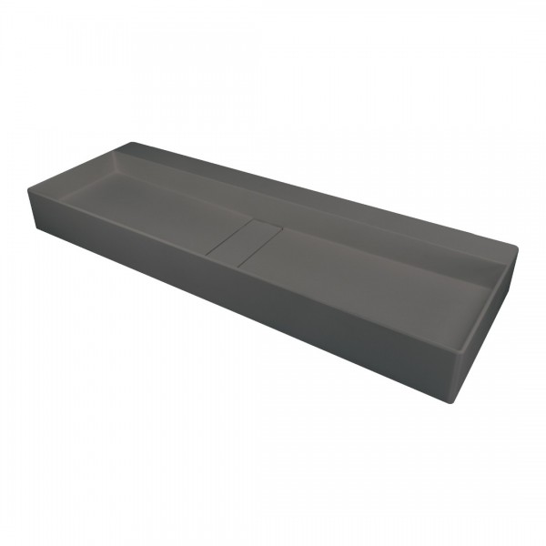 Deante Blur umywalka nablatowa 100x40 cm prostokątna antracyt metalik CQB_TU1S
