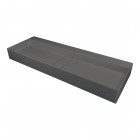 Deante Blur umywalka nablatowa 100x40 cm prostokątna antracyt metalik CQB_TU1S