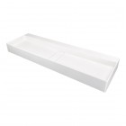 Deante Blur umywalka nablatowa 120x40 cm prostokątna alabaster CQB_AU2S