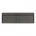 Deante Blur umywalka nablatowa 120x40 cm prostokątna antracyt metalik CQB_TU2S