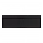 Deante Blur umywalka nablatowa 120x40 cm prostokątna czarny mat CQB_NU2S