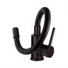 Deante Corio zlewozmywak granitowy 67x44 cm z baterią stojącą grafit metalik ZRCPG113