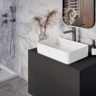 Deante Blur zestaw prysznicowy podtynkowy deszczownica 25 cm titanium NQL_D9YK