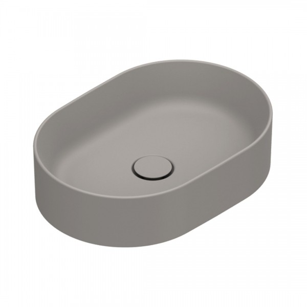 Catalano Zero umywalka nablatowa 50x35 cm owalna tortora mat 0122500032