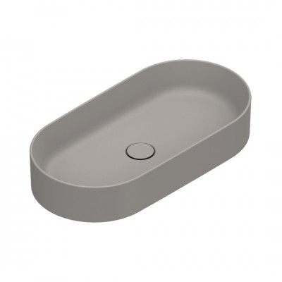 Catalano Zero umywalka nablatowa 70x35 cm owalna tortora mat 0122700032