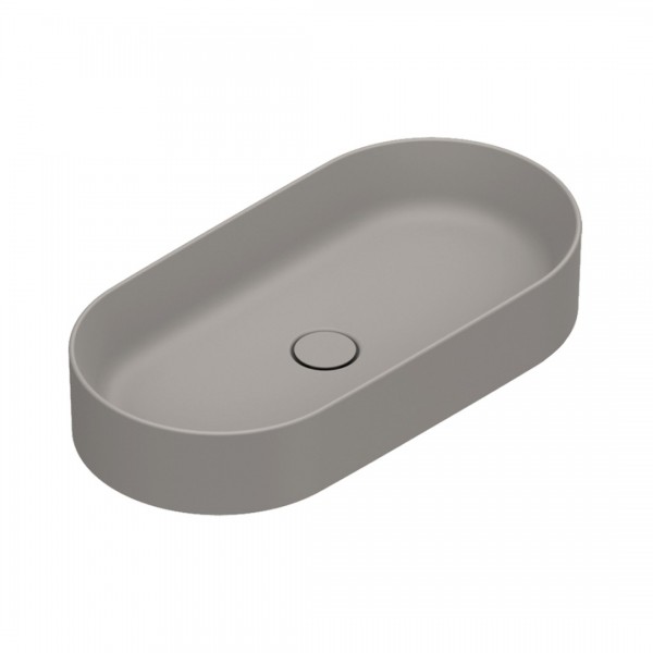 Catalano Zero umywalka nablatowa 70x35 cm owalna tortora mat 0122700032