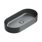 Catalano Zero umywalka nablatowa 70x35 cm owalna czarny mat 0122700022