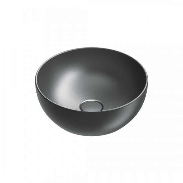 Catalano Green umywalka okrągła 40 cm nablatowa czarny mat 0423400022