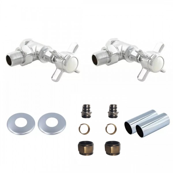 Imers Retro All in One zestaw regulacyjny kątowy chrom połysk 1710/1931CHB(PEX)