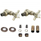 Imers Retro All in One zestaw regulacyjny kątowy stare złoto 1711/1931B(PEX)