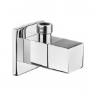 Deante zawór kątowy okrągły do baterii kwadratowy z filtrem chrom VFA_B62S