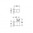 Grohe Rainshower uchwyt prysznicowy