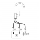 Deante bateria kuchenna do podgrzewacza chrom BEZ_062H