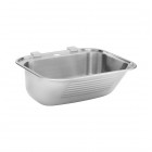 Deante komora gospodarcza 55x49,5 cm stalowa satyna ZYK 010B