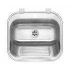 Deante komora gospodarcza 55x49,5 cm stalowa satyna ZYK 010B