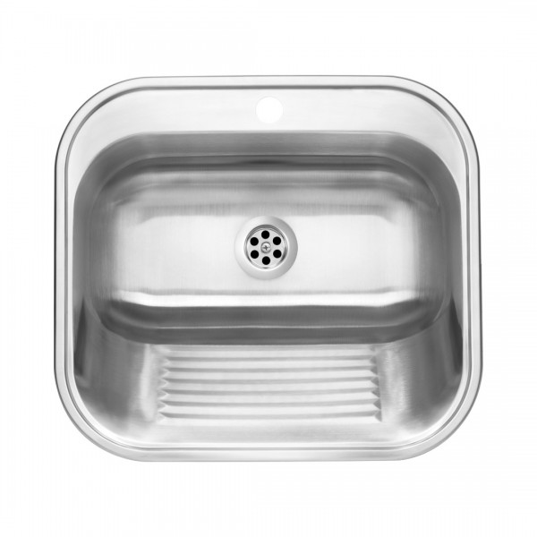 Deante komora gospodarcza 55x49,5 cm stalowa satyna ZYK 010B