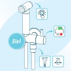 Deante Bidetta zestaw słuchawki bidetowej czarny mat ANW_N51B