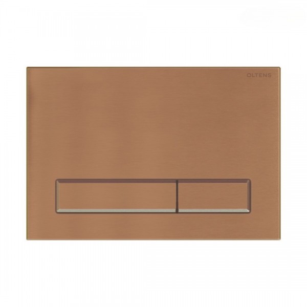 Oltens Torne przycisk spłukujący do WC miedź szczotkowana 57101610