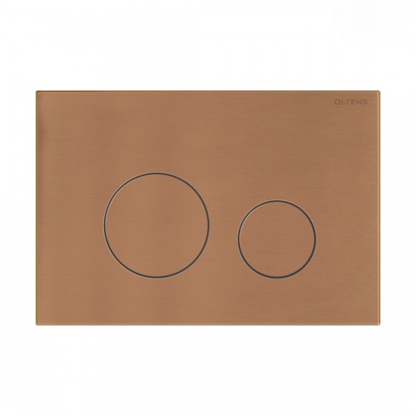 Oltens Lule przycisk spłukujący do WC miedź szczotkowana 57102610