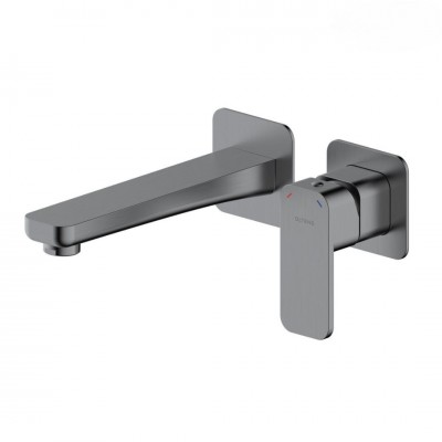 Oltens Hadsel bateria umywalkowa podtynkowa wylewka 18,5 cm grafit 32106400