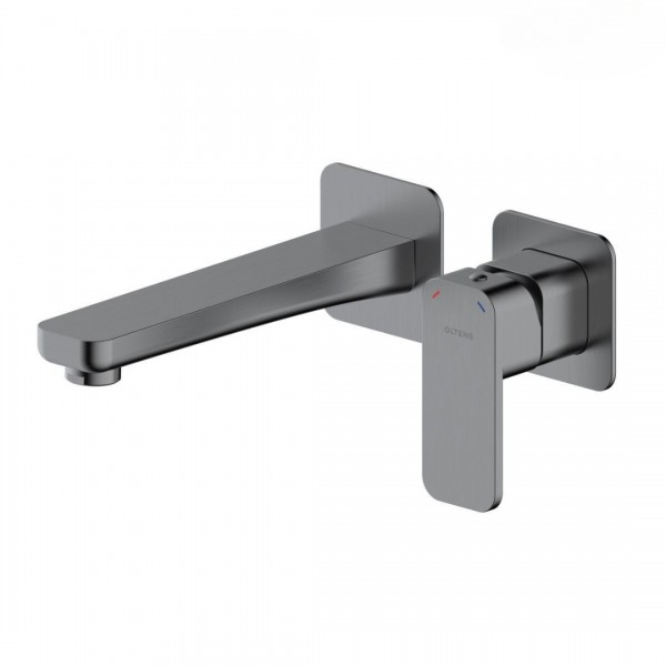 Oltens Hadsel bateria umywalkowa podtynkowa wylewka 18,5 cm grafit 32106400