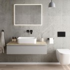 Oltens Hadsel bateria umywalkowa podtynkowa wylewka 18,5 cm grafit 32106400